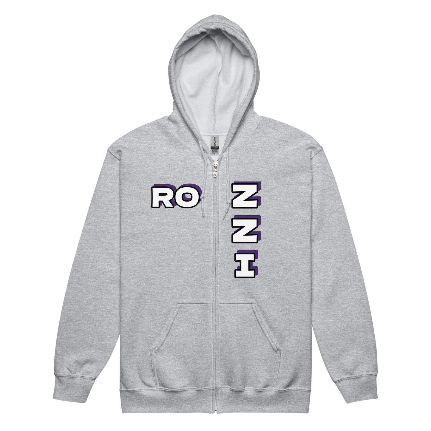 Block Zip Up - Grey